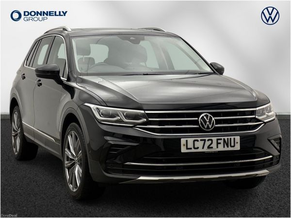 Volkswagen Tiguan Estate, Petrol Hybrid, 2022, Black