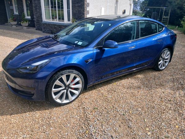 Tesla Model 3 Saloon, Electric, 2022, Blue