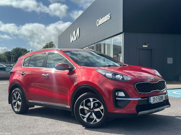 Kia Sportage SUV, Diesel Hybrid, 2021, Red