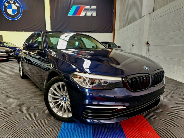 BMW 5-Series Saloon, Petrol Plug-in Hybrid, 2018, Blue