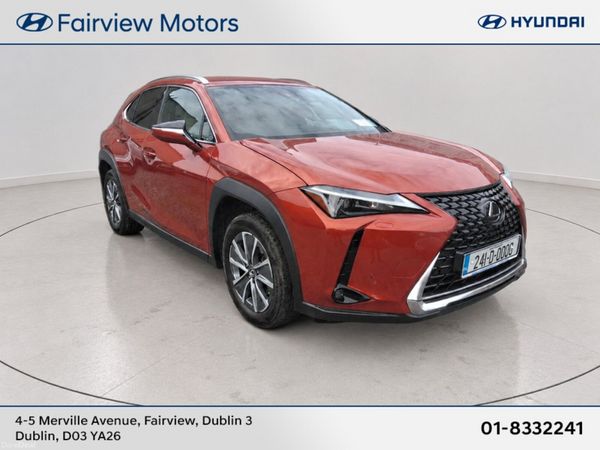 Lexus UX SUV, Electric, 2024, Orange