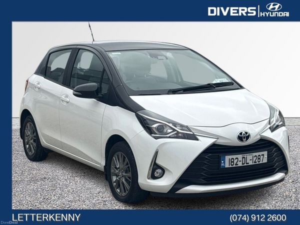 Toyota Yaris Hatchback, Petrol, 2018, White