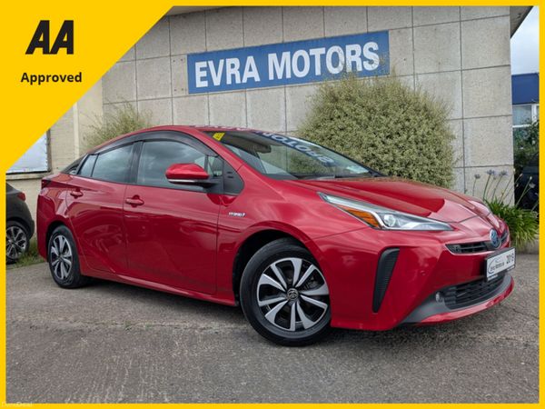 Toyota Prius Saloon, Petrol Hybrid, 2019, Red