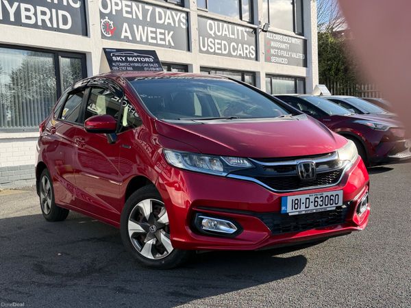 Honda Jazz Hatchback, Petrol Hybrid, 2018, Red