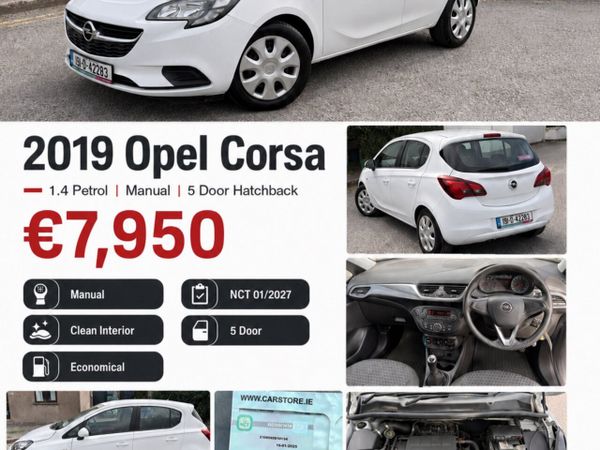 Opel Corsa Hatchback, Petrol, 2019, White