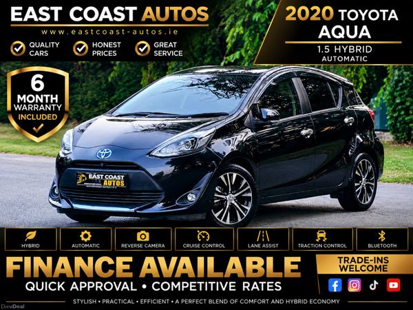 Toyota Aqua Hatchback, Petrol Hybrid, 2020, Black