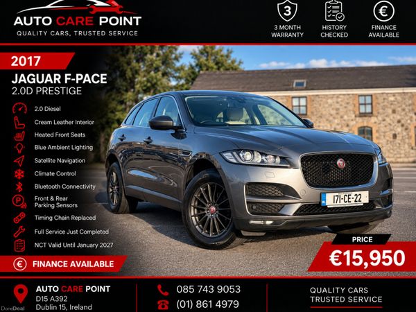 Jaguar F-Pace SUV, Diesel, 2017, Grey