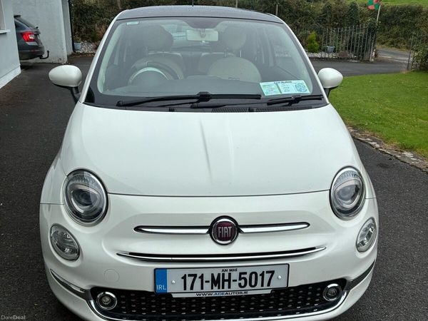 Fiat 500 Hatchback, Petrol, 2017, White