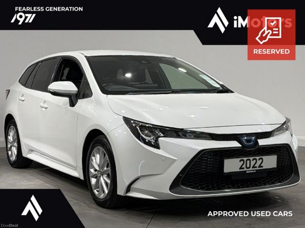 Toyota Corolla Estate, Petrol Hybrid, 2022, White