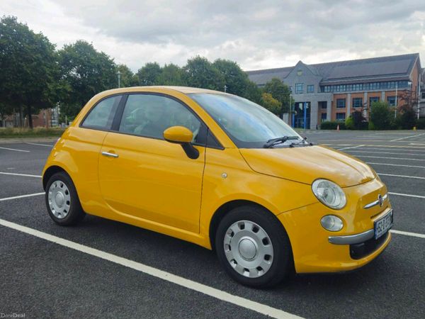 Fiat 500 Hatchback, Petrol, 2015, Yellow