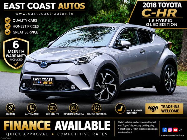 Toyota C-HR Hatchback, Petrol Hybrid, 2018, Red