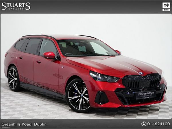 BMW 5-Series Estate, Petrol Plug-in Hybrid, 2025, Red