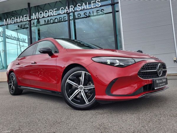 Mercedes-Benz CLA Saloon, Petrol Hybrid, 2026, Red