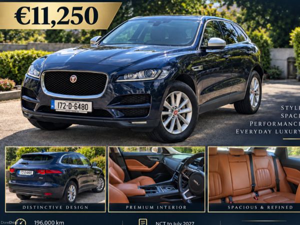 Jaguar F-Pace SUV, Diesel, 2017, Blue