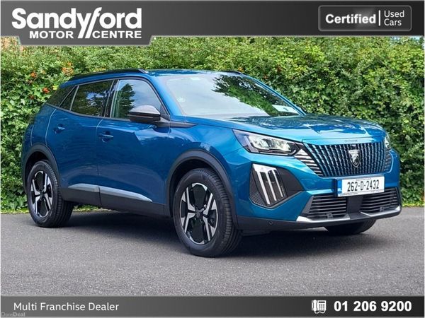 Peugeot 2008 SUV, Petrol Hybrid, 2026, Blue