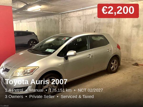 Toyota Auris Hatchback, Petrol, 2007, Silver