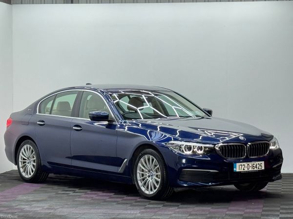 BMW 5-Series Saloon, Petrol Plug-in Hybrid, 2017, Blue