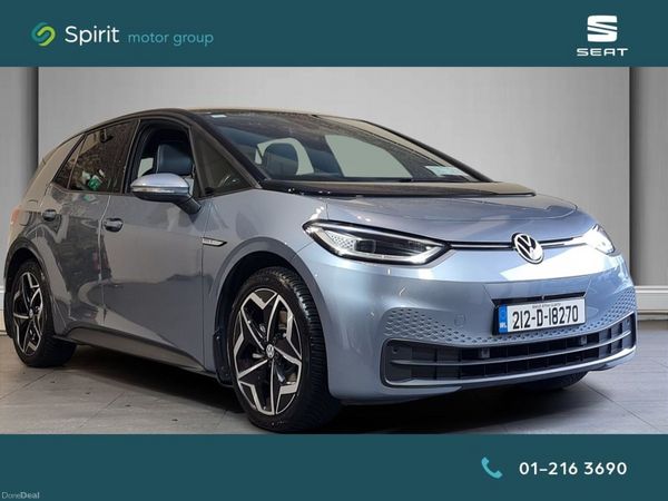 Volkswagen ID.3 Hatchback, Electric, 2021, Blue