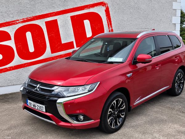 Mitsubishi Outlander SUV, Petrol Plug-in Hybrid, 2016, Red