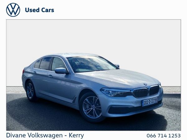 BMW 5-Series Saloon, Petrol Plug-in Hybrid, 2020, Silver