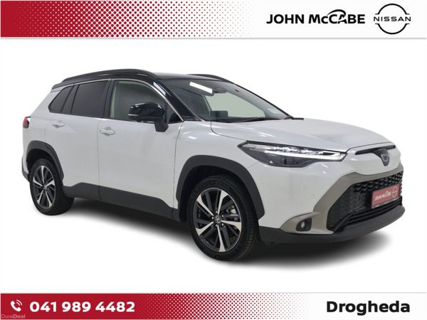 Toyota Corolla Cross SUV, Petrol Hybrid, 2024, White