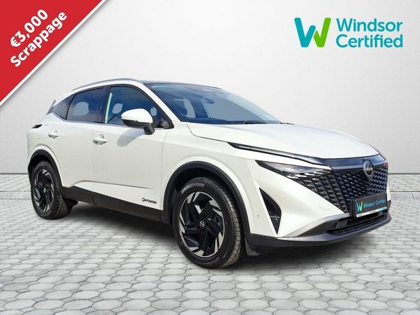 Nissan Qashqai SUV, Petrol Hybrid, 2026, White