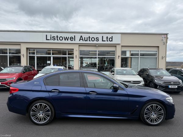 BMW 5-Series Saloon, Petrol Plug-in Hybrid, 2019, Blue