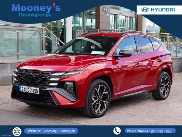 Hyundai Tucson SUV, Petrol Plug-in Hybrid, 2024, Red