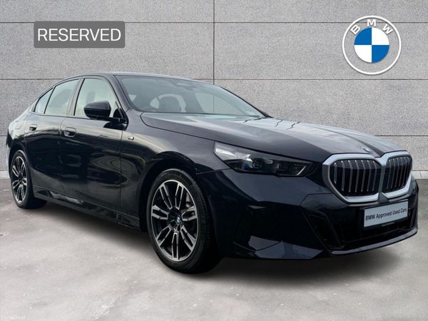 BMW 5-Series Saloon, Petrol Hybrid, 2024, Black