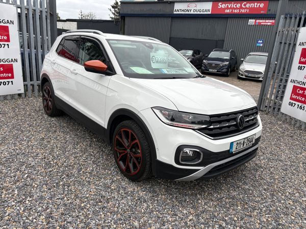 Volkswagen T-Cross Hatchback, Petrol, 2021, White