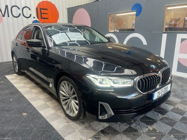 BMW 5-Series Saloon, Petrol Hybrid, 2021, Black