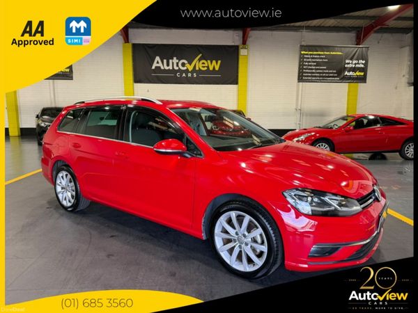 Volkswagen Golf Estate, Petrol, 2019, Red