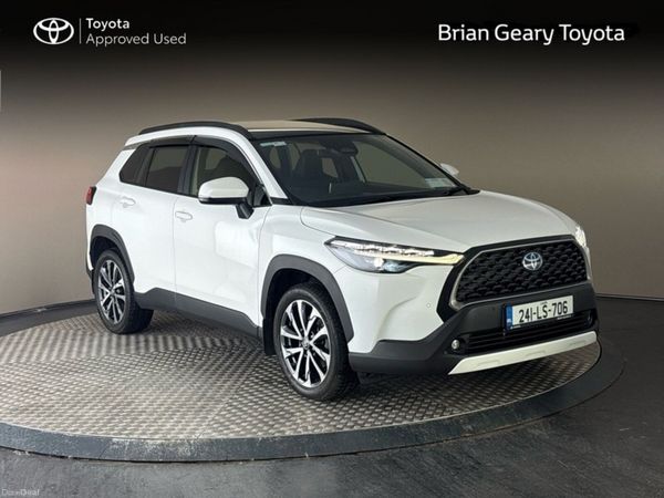 Toyota Corolla Cross SUV, Petrol Hybrid, 2024, White