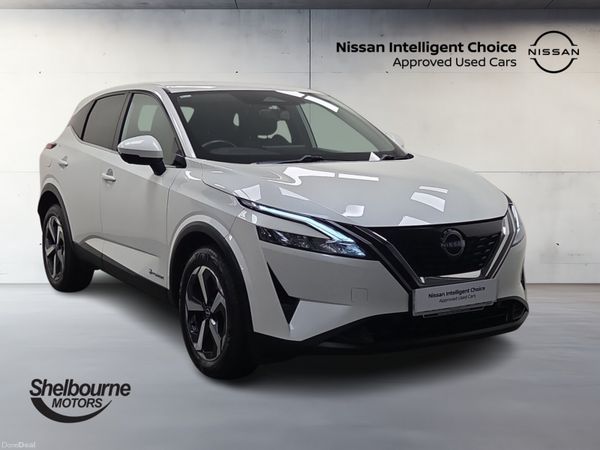 Nissan Qashqai Hatchback, Petrol Hybrid, 2022, White