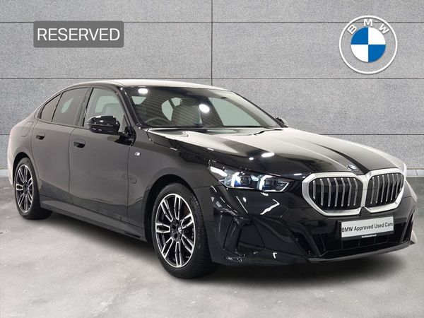 BMW 5-Series Saloon, Petrol Hybrid, 2024, Black