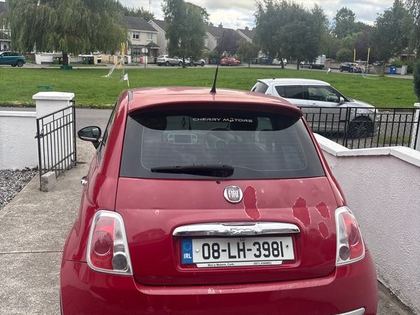 Fiat 500 Hatchback, Petrol, 2008, Red