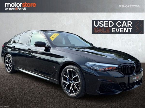 BMW 5-Series Saloon, Petrol Plug-in Hybrid, 2021, Black