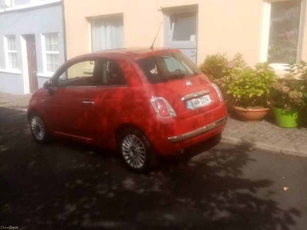 Fiat 500 Hatchback, Petrol, 2011, Red