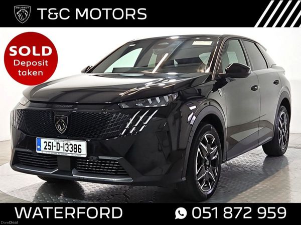 Peugeot 3008 MPV, Petrol Hybrid, 2025, Black