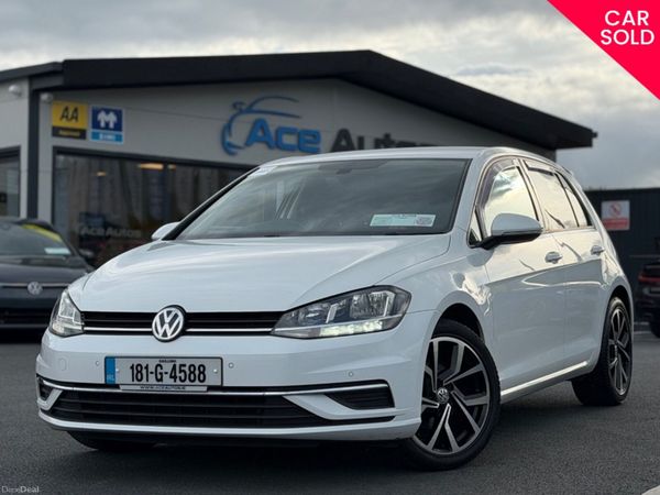 Volkswagen Golf Hatchback, Petrol, 2018, White