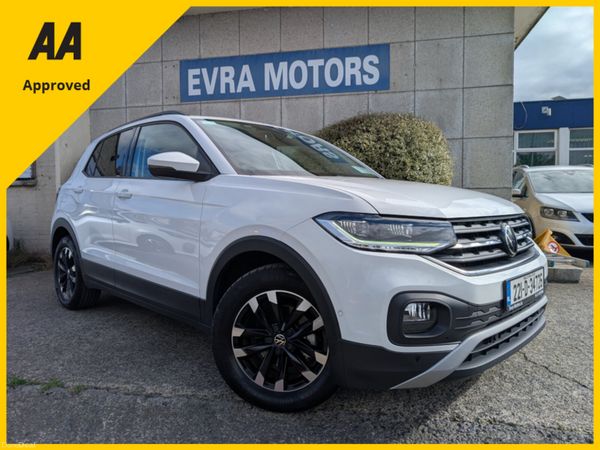Volkswagen T-Cross SUV, Petrol, 2022, White