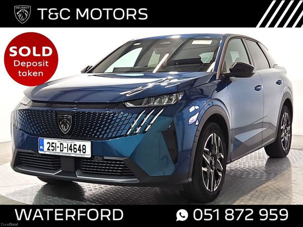 Peugeot 3008 MPV, Petrol Hybrid, 2025, Blue