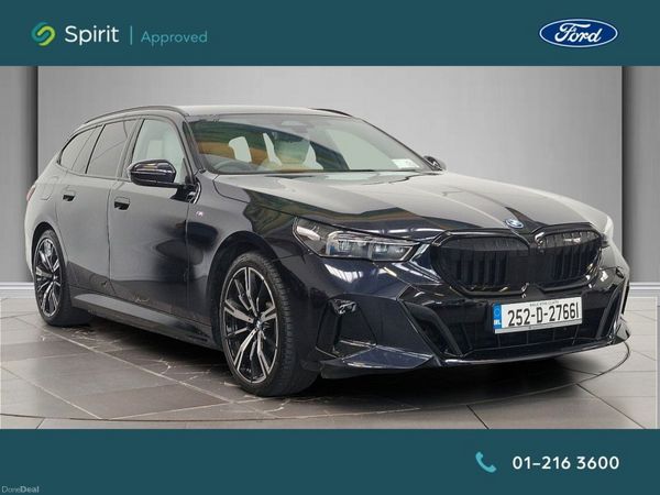 BMW 5-Series Estate, Petrol Plug-in Hybrid, 2025, Black