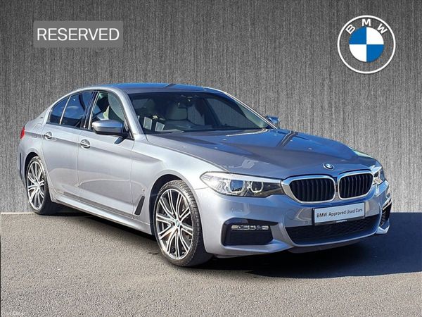 BMW 5-Series Saloon, Petrol Plug-in Hybrid, 2018, Blue