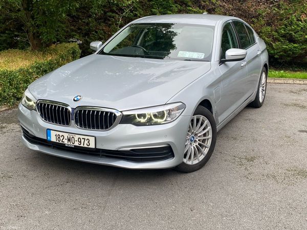 BMW 5-Series Saloon, Petrol Plug-in Hybrid, 2018, Silver
