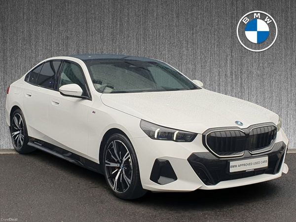 BMW 5-Series Saloon, Petrol Plug-in Hybrid, 2024, White
