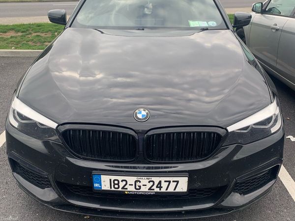 BMW 5-Series Saloon, Petrol Plug-in Hybrid, 2018, Black