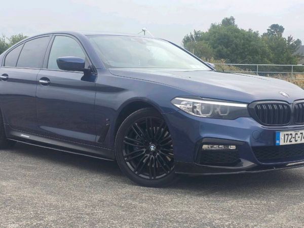 BMW 5-Series Saloon, Petrol Plug-in Hybrid, 2017, Blue