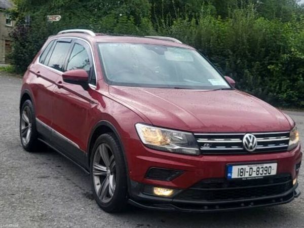 Volkswagen Tiguan SUV, Diesel, 2018, Red