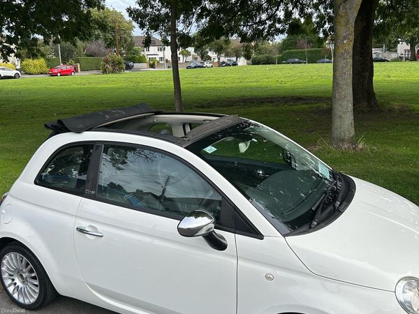 Fiat 500 Convertible, Petrol, 2010, White